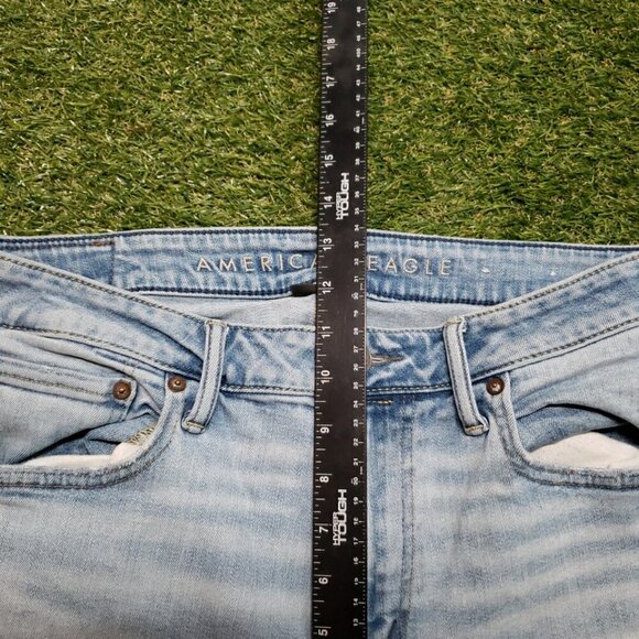 American Eagle Flex Athletic Fit Blue Stretch Denim Jeans Men’s Size 33x32 4753 - Picture 10 of 11